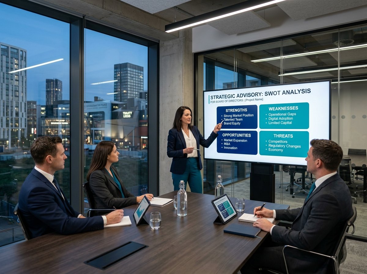 IQOB Consultants in Corporate Strategy Advisory Session